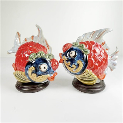 五谷豐登年年有魚創(chuàng)意年年有余石灣陶瓷