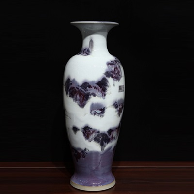 鈞瓷觀音瓶-山水如畫(huà)