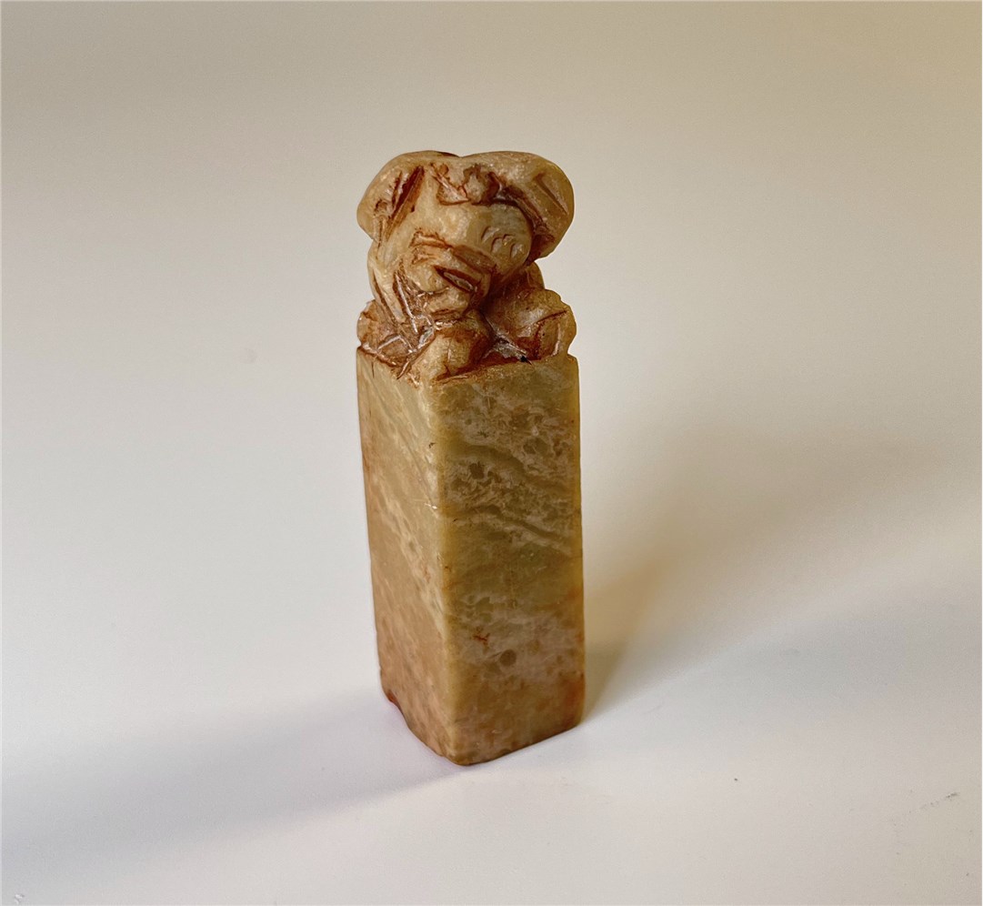 壽山石獅子印章