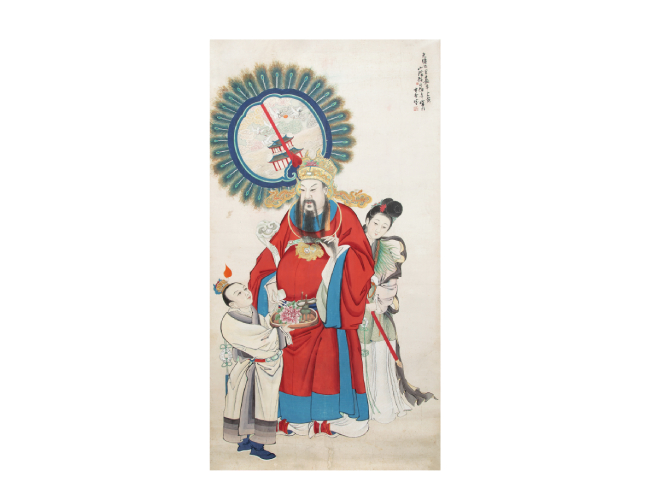 任伯年  加官進(jìn)爵圖