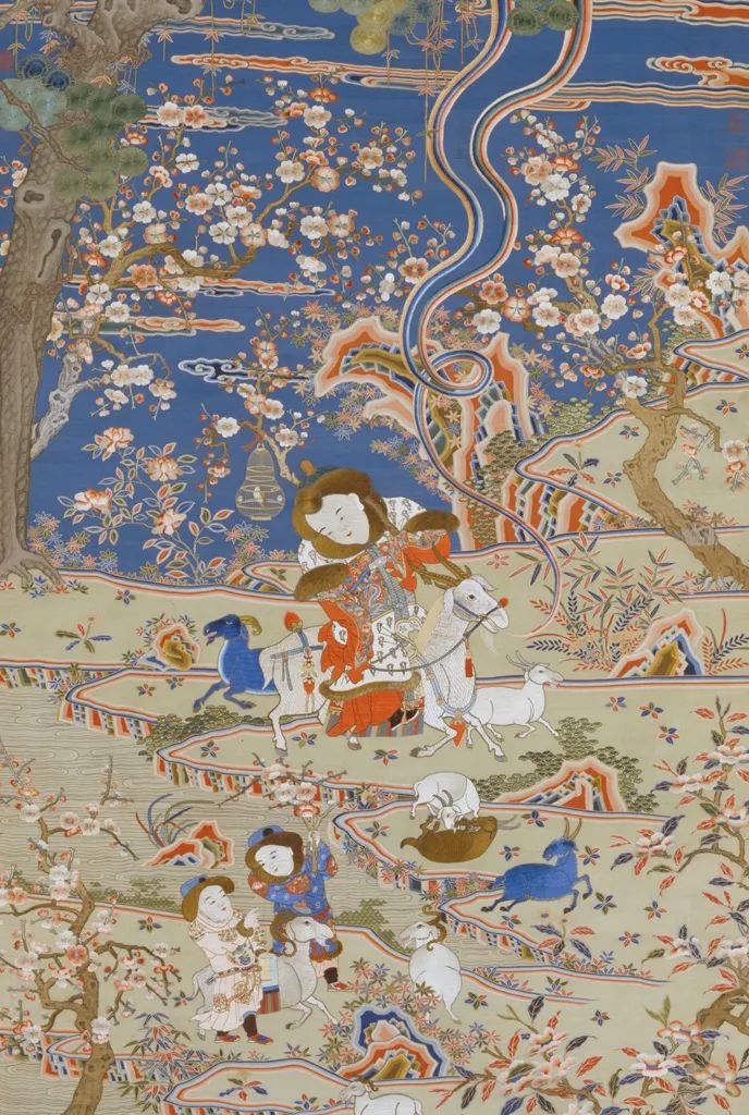 緙絲加繡九陽消寒圖 清乾隆，蘇州繡制，縱213厘米，橫119厘米。清宮舊藏。.jpg